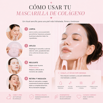 Mascarilla de biocolageno