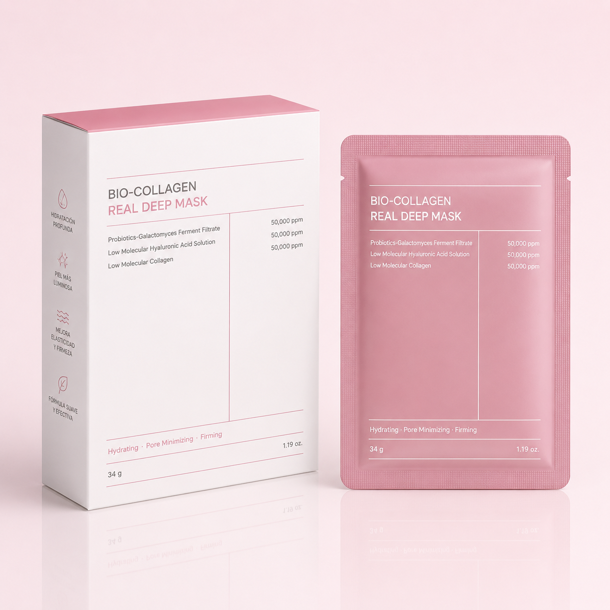 Mascarilla de biocolageno