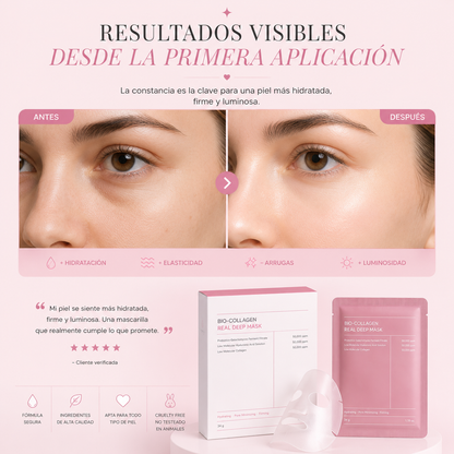 Mascarilla de biocolageno