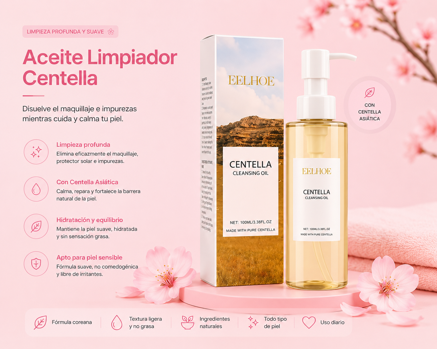 Aceite limpiador de centella