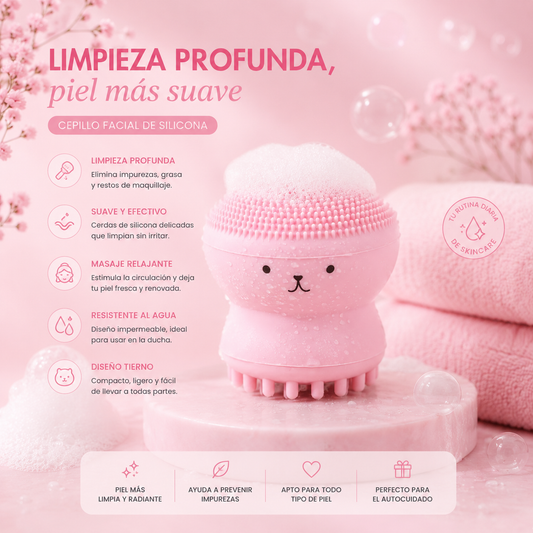 Cepillo skin care de silicona